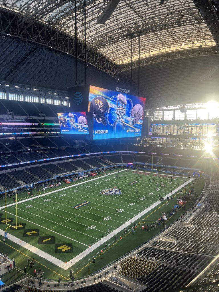 Cotton Bowl photo taken from high above the field