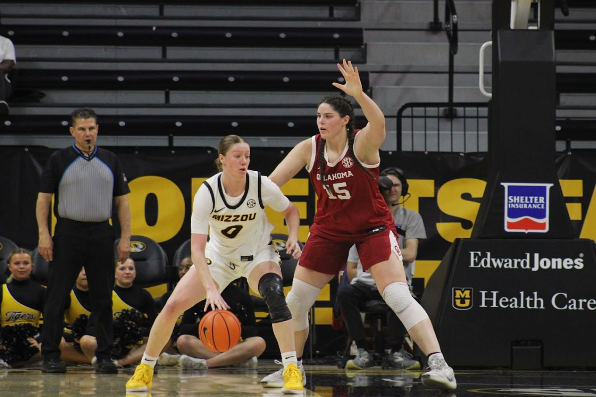 Grace Slaughter goes to work against Oklahoma’s Raegan Beers